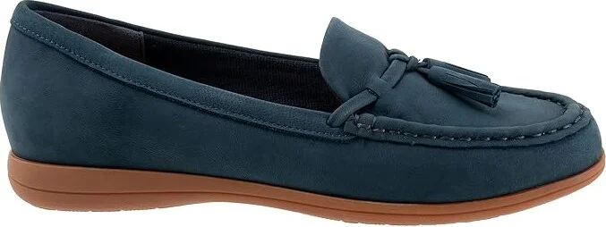 Trotters Dawson Women's Flat Shoes Navy Nubuck : 8.5 W (D) - Image 7