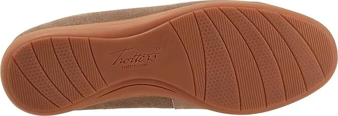 Trotters Dawson Women's Flat Shoes Stone Suede : 12 M (B) - Image 3