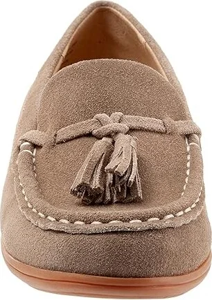 Trotters Dawson Women's Flat Shoes Stone Suede : 12 M (B) - Image 5
