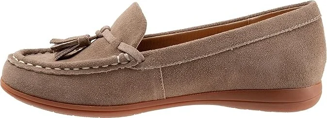 Trotters Dawson Women's Flat Shoes Stone Suede : 12 M (B) - Image 6