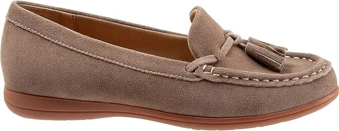 Trotters Dawson Women's Flat Shoes Stone Suede : 12 M (B) - Image 7