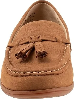Trotters Dawson Women's Flat Shoes Tan Nubuck : 10 WW (EE) - Image 5