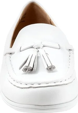 Trotters Dawson Women's Flat Shoes White : 11 W (D), Leather - Image 5