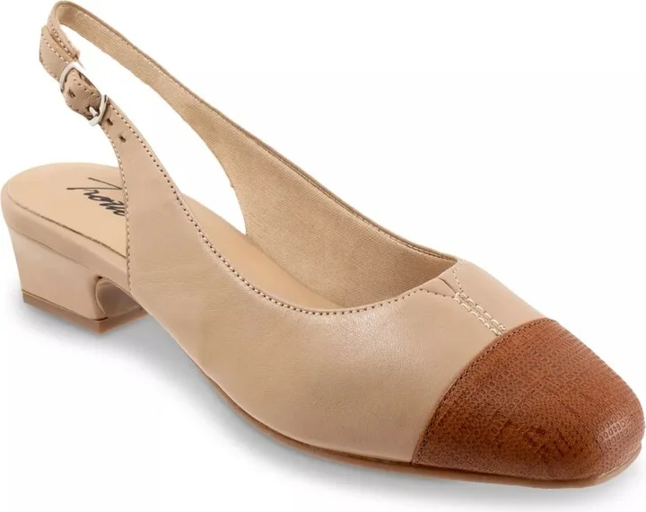 Beige/Brown Leather