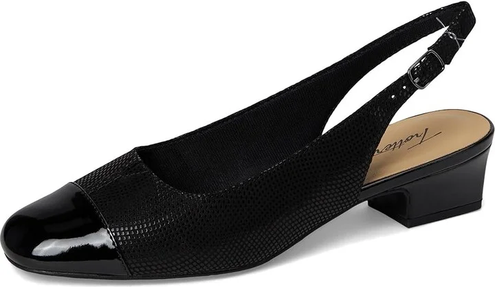Trotters Dea Women's 1-2 inch heel Shoes Black Mini Dot : 7.5 M (B), Leather - Image 5