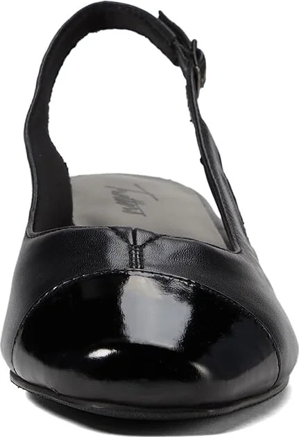 Trotters Dea Women's 1-2 inch heel Shoes Black Patent/Black Leather : 6 N (AA) - Image 2