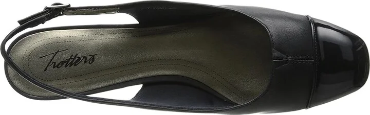 Trotters Dea Women's 1-2 inch heel Shoes Navy/Navy Leather : 6.5 N (AA) - Image 3