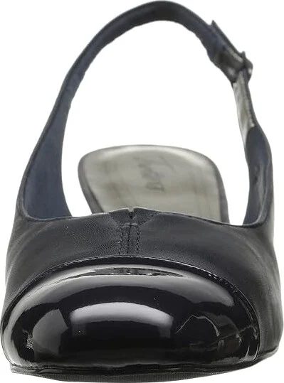 Trotters Dea Women's 1-2 inch heel Shoes Navy/Navy Leather : 6.5 N (AA) - Image 6