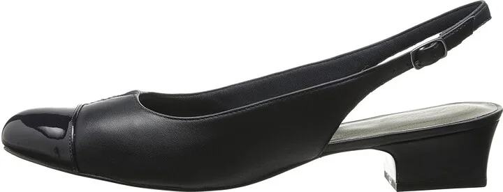 Trotters Dea Women's 1-2 inch heel Shoes Navy/Navy Leather : 6.5 N (AA) - Image 7