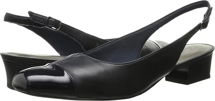 Trotters Dea Women's 1-2 inch heel Shoes Navy/Navy Leather : 6.5 N (AA)
