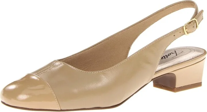 Trotters Dea Women's 1-2 inch heel Shoes Nude : 5.5 M (B), Leather - Image 2