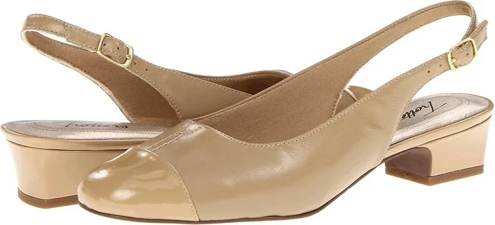 Trotters Dea Women's 1-2 inch heel Shoes Nude : 5.5 M (B), Leather