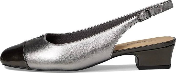 Trotters Dea Women's 1-2 inch heel Shoes Pewter : 7.5 M (B), Leather - Image 6