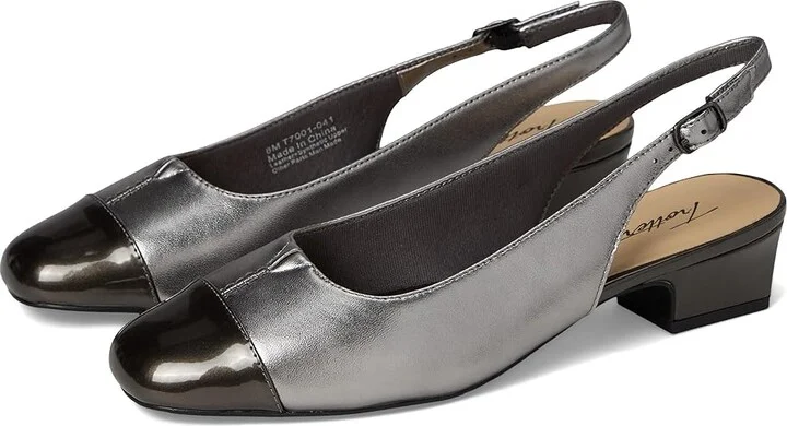 Trotters Dea Women's 1-2 inch heel Shoes Pewter : 7.5 M (B), Leather