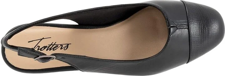 Trotters Dea Women's Shoes Black Embossed : 7 M (B), Leather - Image 2