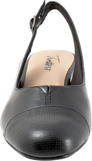 Trotters Dea Women's Shoes Black Embossed : 7 M (B), Leather - Image 5