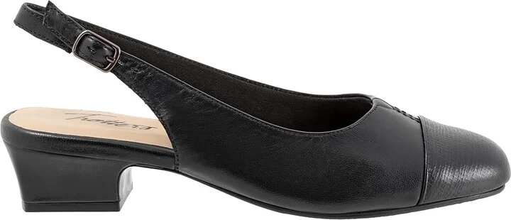 Trotters Dea Women's Shoes Black Embossed : 7 M (B), Leather - Image 7