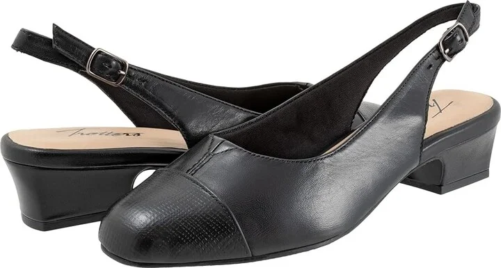 Trotters Dea Women's Shoes Black Embossed : 7 M (B), Leather