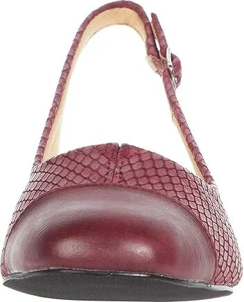 Trotters Dea Women's Shoes Burgundy Diamond Veg Calf Leather : 6 N (AA) - Image 5