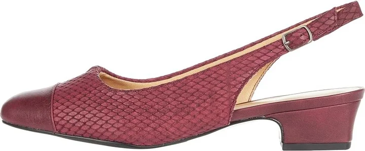 Trotters Dea Women's Shoes Burgundy Diamond Veg Calf Leather : 6 N (AA) - Image 6