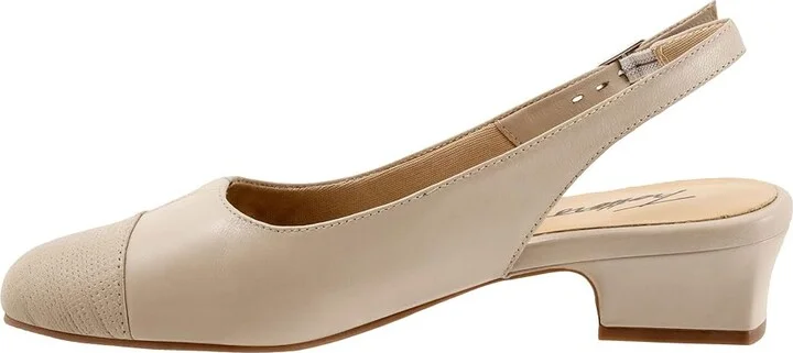 Trotters Dea Women's Shoes Ivory Embossed : 10.5 M (B), Leather - Image 6