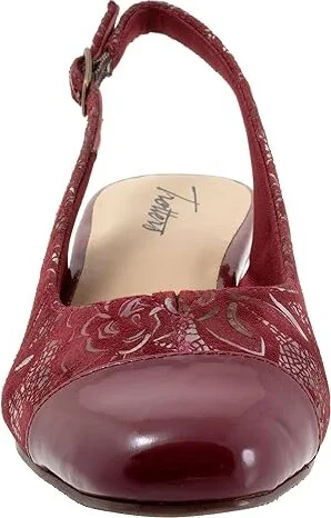 Trotters Dea Women's Shoes Sangria Floral : 6 N (AA), Leather - Image 5