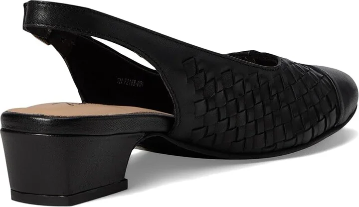Trotters Dea Woven Women's Shoes Black Leather : 8.5 WW (EE) - Image 4