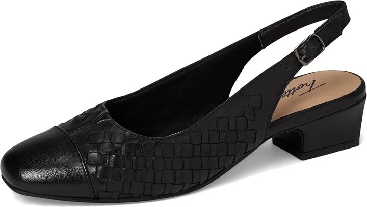 Trotters Dea Woven Women's Shoes Black Leather : 8.5 WW (EE) - Image 5