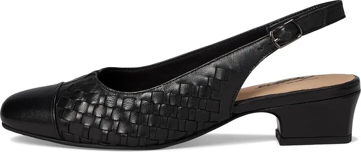 Trotters Dea Woven Women's Shoes Black Leather : 8.5 WW (EE) - Image 6