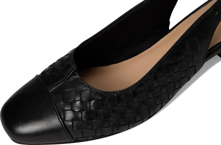 Trotters Dea Woven Women's Shoes Black Leather : 8.5 WW (EE) - Image 7
