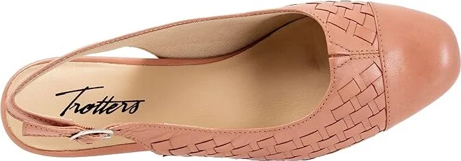 Trotters Dea Woven Women's Shoes Blush : 7.5 M (B), Leather - Image 2
