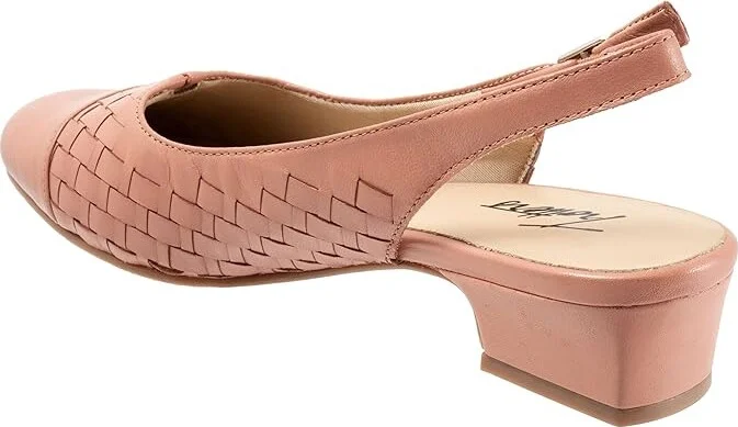 Trotters Dea Woven Women's Shoes Blush : 7.5 M (B), Leather - Image 4
