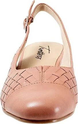 Trotters Dea Woven Women's Shoes Blush : 7.5 M (B), Leather - Image 5