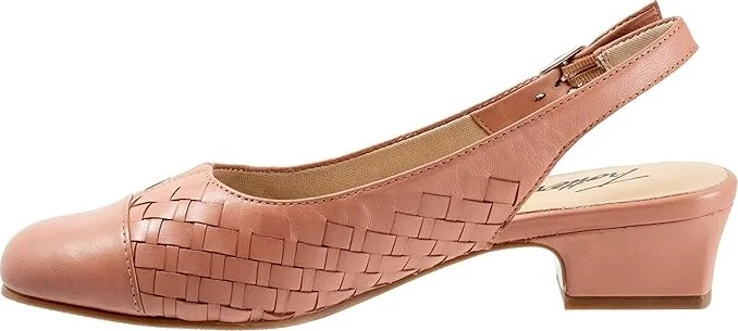 Trotters Dea Woven Women's Shoes Blush : 7.5 M (B), Leather - Image 6