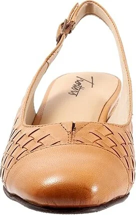 Trotters Dea Woven Women's Shoes Bone : 7.5 N (AA), Leather - Image 5