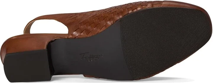 Trotters Dea Woven Women's Shoes Luggage : 9.5 WW (EE), Leather - Image 3