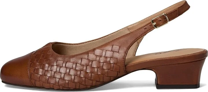 Trotters Dea Woven Women's Shoes Luggage : 9.5 WW (EE), Leather - Image 6