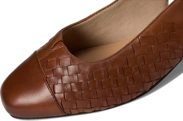 Trotters Dea Woven Women's Shoes Luggage : 9.5 WW (EE), Leather - Image 7