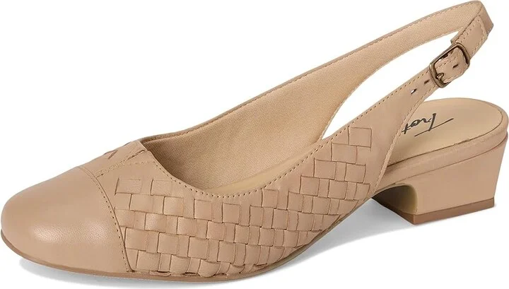 Trotters Dea Woven Women's Shoes Nude : 7.5 N (AA), Leather - Image 5