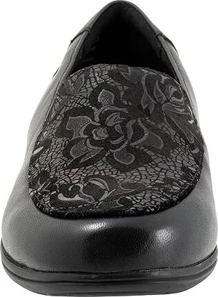 Trotters Deanna Women's Shoes Black Floral : 8 M (B), Leather/Textile - Image 5
