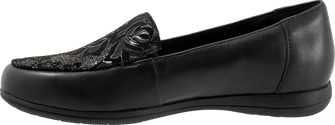 Trotters Deanna Women's Shoes Black Floral : 8 M (B), Leather/Textile - Image 6