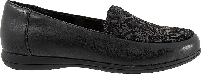 Trotters Deanna Women's Shoes Black Floral : 8 M (B), Leather/Textile - Image 7