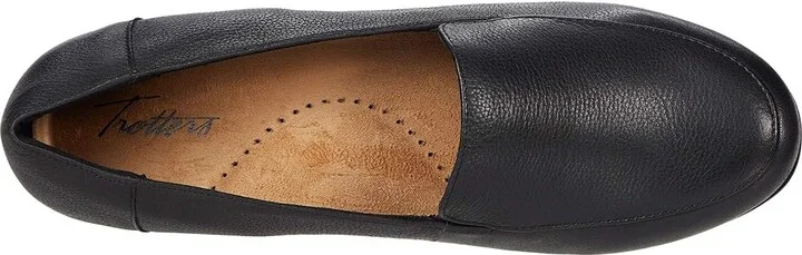 Trotters Deanna Women's Shoes Black Leather : 8.5 WW (EE) - Image 2