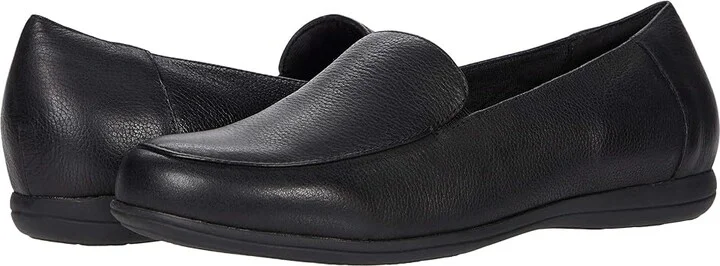 Trotters Deanna Women's Shoes Black Leather : 8.5 WW (EE)