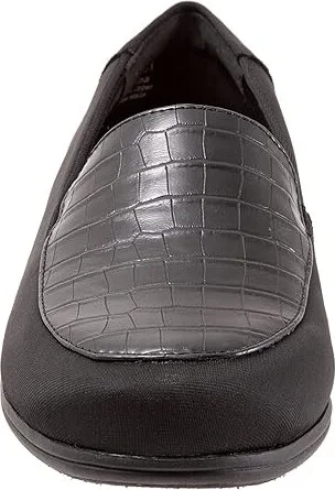 Trotters Deanna Women's Shoes Black Micro : 6 W (D), Leather - Image 5