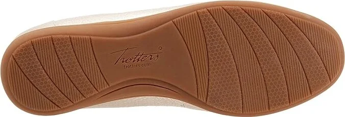 Trotters Deanna Women's Shoes Champagne Metallic Leather : 9.5 W (D) - Image 3