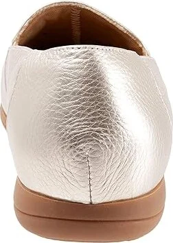 Trotters Deanna Women's Shoes Champagne Metallic Leather : 9.5 W (D) - Image 4
