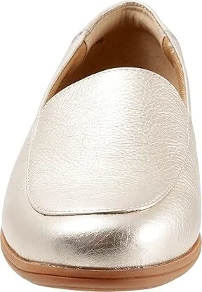 Trotters Deanna Women's Shoes Champagne Metallic Leather : 9.5 W (D) - Image 5