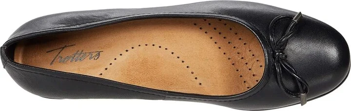 Trotters Dellis Women's Shoes Black Leather : 9.5 N (AA) - Image 2