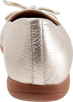 Trotters Dellis Women's Shoes Champagne Metallic Leather : 10.5 N (AA) - Image 4